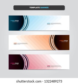Vector abstract web banner design template. Collection of web banner template. Abstract geometric web design banner template isolated on grey background. Header - landing page Web Design Elements 