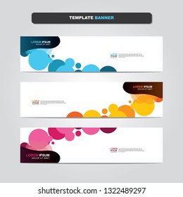 Vector abstract web banner design template. Collection of web banner template. Abstract geometric web design banner template isolated on grey background. Header - landing page Web Design Elements 