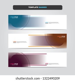 Vector abstract web banner design template. Collection of web banner template. Abstract geometric web design banner template isolated on grey background. Header - landing page Web Design Elements 