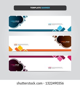 Vector abstract web banner design template. Collection of web banner template. Abstract geometric web design banner template isolated on grey background. Header - landing page Web Design Elements 