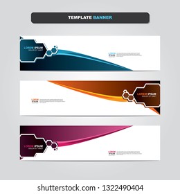 Vector abstract web banner design template. Collection of web banner template. Abstract geometric web design banner template isolated on grey background. Header - landing page Web Design Elements 