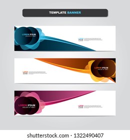 Vector abstract web banner design template. Collection of web banner template. Abstract geometric web design banner template isolated on grey background. Header - landing page Web Design Elements 