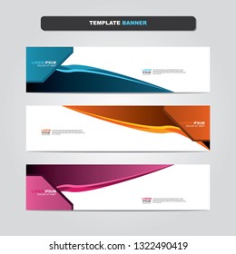 Vector abstract web banner design template. Collection of web banner template. Abstract geometric web design banner template isolated on grey background. Header - landing page Web Design Elements 