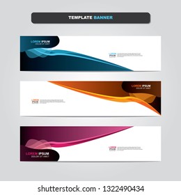 Vector abstract web banner design template. Collection of web banner template. Abstract geometric web design banner template isolated on grey background. Header - landing page Web Design Elements 