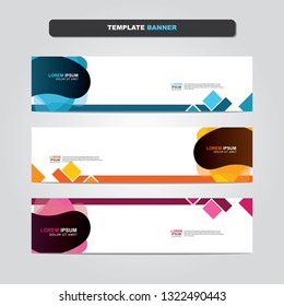 Vector abstract web banner design template. Collection of web banner template. Abstract geometric web design banner template isolated on grey background. Header - landing page Web Design Elements 