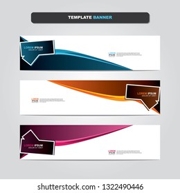 Vector abstract web banner design template. Collection of web banner template. Abstract geometric web design banner template isolated on grey background. Header - landing page Web Design Elements 