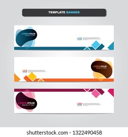 Vector abstract web banner design template. Collection of web banner template. Abstract geometric web design banner template isolated on grey background. Header - landing page Web Design Elements 