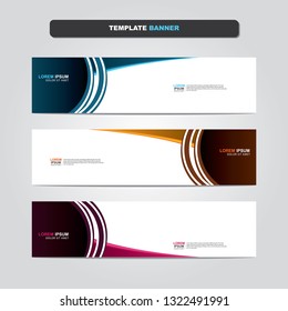 Vector abstract web banner design template. Collection of web banner template. Abstract geometric web design banner template isolated on grey background. Header - landing page Web Design Elements 