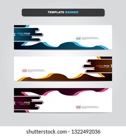 Vector abstract web banner design template. Collection of web banner template. Abstract geometric web design banner template isolated on grey background. Header - landing page Web Design Elements 