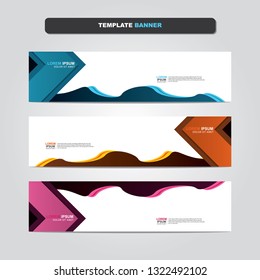 Vector abstract web banner design template. Collection of web banner template. Abstract geometric web design banner template isolated on grey background. Header - landing page Web Design Elements 