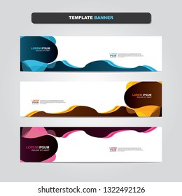 Vector abstract web banner design template. Collection of web banner template. Abstract geometric web design banner template isolated on grey background. Header - landing page Web Design Elements 