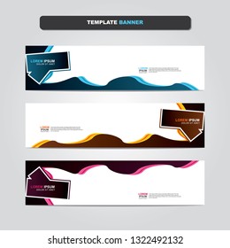 Vector abstract web banner design template. Collection of web banner template. Abstract geometric web design banner template isolated on grey background. Header - landing page Web Design Elements 