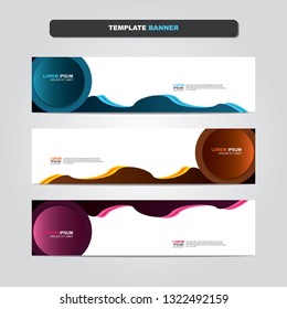 Vector abstract web banner design template. Collection of web banner template. Abstract geometric web design banner template isolated on grey background. Header - landing page Web Design Elements 