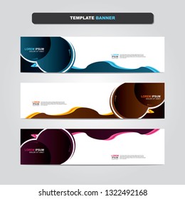 Vector abstract web banner design template. Collection of web banner template. Abstract geometric web design banner template isolated on grey background. Header - landing page Web Design Elements 