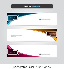 Vector abstract web banner design template. Collection of web banner template. Abstract geometric web design banner template isolated on grey background. Header - landing page Web Design Elements 