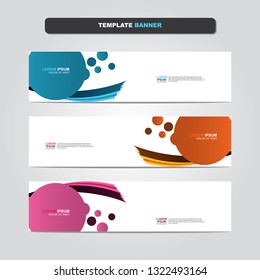 Vector abstract web banner design template. Collection of web banner template. Abstract geometric web design banner template isolated on grey background. Header - landing page Web Design Elements 