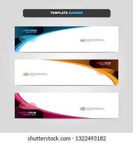 Vector abstract web banner design template. Collection of web banner template. Abstract geometric web design banner template isolated on grey background. Header - landing page Web Design Elements 