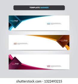 Vector abstract web banner design template. Collection of web banner template. Abstract geometric web design banner template isolated on grey background. Header - landing page Web Design Elements 