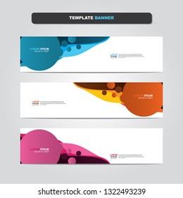 Vector abstract web banner design template. Collection of web banner template. Abstract geometric web design banner template isolated on grey background. Header - landing page Web Design Elements 