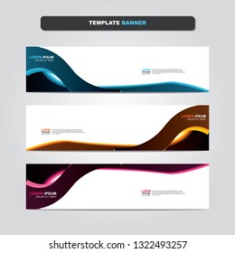 Vector abstract web banner design template. Collection of web banner template. Abstract geometric web design banner template isolated on grey background. Header - landing page Web Design Elements 