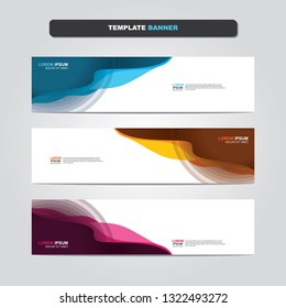 Vector abstract web banner design template. Collection of web banner template. Abstract geometric web design banner template isolated on grey background. Header - landing page Web Design Elements 