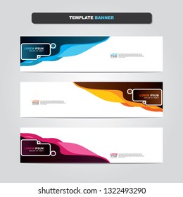 Vector abstract web banner design template. Collection of web banner template. Abstract geometric web design banner template isolated on grey background. Header - landing page Web Design Elements 