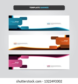 Vector abstract web banner design template. Collection of web banner template. Abstract geometric web design banner template isolated on grey background. Header - landing page Web Design Elements 