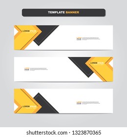 Vector abstract web banner design template. Collection of web banner template. Abstract geometric web design banner template isolated on grey background. Header - landing page Web Design Elements 