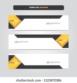Vector abstract web banner design template. Collection of web banner template. Abstract geometric web design banner template isolated on grey background. Header - landing page Web Design Elements 