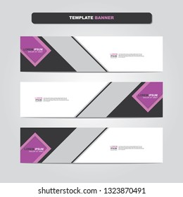 Vector abstract web banner design template. Collection of web banner template. Abstract geometric web design banner template isolated on grey background. Header - landing page Web Design Elements 