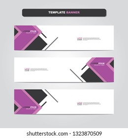Vector abstract web banner design template. Collection of web banner template. Abstract geometric web design banner template isolated on grey background. Header - landing page Web Design Elements 