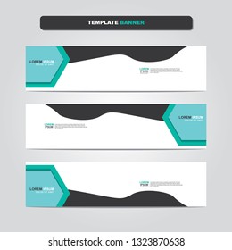 Vector abstract web banner design template. Collection of web banner template. Abstract geometric web design banner template isolated on grey background. Header - landing page Web Design Elements 