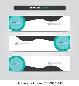 Vector abstract web banner design template. Collection of web banner template. Abstract geometric web design banner template isolated on grey background. Header - landing page Web Design Elements 