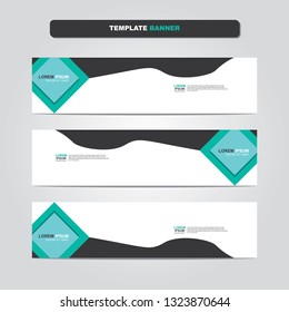 Vector abstract web banner design template. Collection of web banner template. Abstract geometric web design banner template isolated on grey background. Header - landing page Web Design Elements 