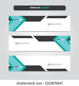 Vector abstract web banner design template. Collection of web banner template. Abstract geometric web design banner template isolated on grey background. Header - landing page Web Design Elements 