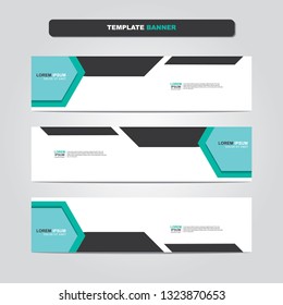 Vector abstract web banner design template. Collection of web banner template. Abstract geometric web design banner template isolated on grey background. Header - landing page Web Design Elements 