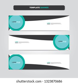 Vector abstract web banner design template. Collection of web banner template. Abstract geometric web design banner template isolated on grey background. Header - landing page Web Design Elements 