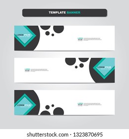 Vector abstract web banner design template. Collection of web banner template. Abstract geometric web design banner template isolated on grey background. Header - landing page Web Design Elements 