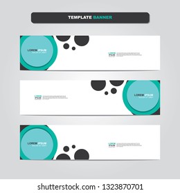 Vector abstract web banner design template. Collection of web banner template. Abstract geometric web design banner template isolated on grey background. Header - landing page Web Design Elements 