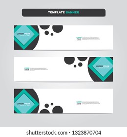 Vector abstract web banner design template. Collection of web banner template. Abstract geometric web design banner template isolated on grey background. Header - landing page Web Design Elements 