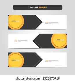 Vector abstract web banner design template. Collection of web banner template. Abstract geometric web design banner template isolated on grey background. Header - landing page Web Design Elements 