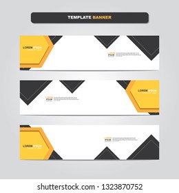 Vector abstract web banner design template. Collection of web banner template. Abstract geometric web design banner template isolated on grey background. Header - landing page Web Design Elements 