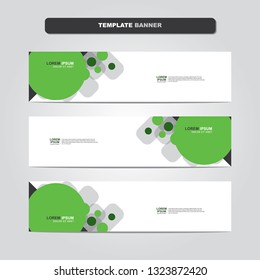Vector abstract web banner design template. Collection of web banner template. Abstract geometric web design banner template isolated on grey background. Header - landing page Web Design Elements 