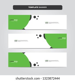 Vector abstract web banner design template. Collection of web banner template. Abstract geometric web design banner template isolated on grey background. Header - landing page Web Design Elements 