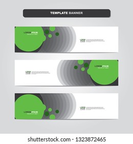 Vector abstract web banner design template. Collection of web banner template. Abstract geometric web design banner template isolated on grey background. Header - landing page Web Design Elements 