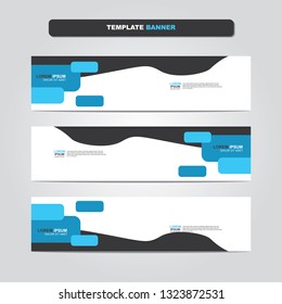 Vector abstract web banner design template. Collection of web banner template. Abstract geometric web design banner template isolated on grey background. Header - landing page Web Design Elements 