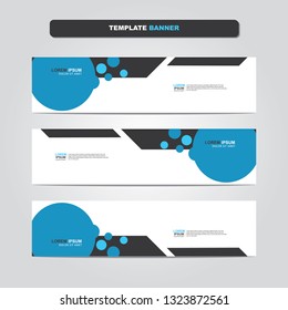 Vector abstract web banner design template. Collection of web banner template. Abstract geometric web design banner template isolated on grey background. Header - landing page Web Design Elements 