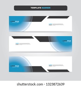 Vector abstract web banner design template. Collection of web banner template. Abstract geometric web design banner template isolated on grey background. Header - landing page Web Design Elements 
