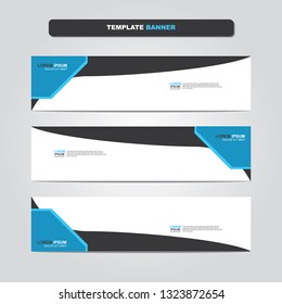 Vector abstract web banner design template. Collection of web banner template. Abstract geometric web design banner template isolated on grey background. Header - landing page Web Design Elements 