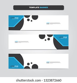 Vector abstract web banner design template. Collection of web banner template. Abstract geometric web design banner template isolated on grey background. Header - landing page Web Design Elements 